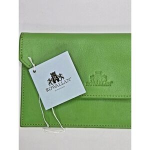 NWT Leather Rowallan of‎ Scotland Ladies Wallet Green